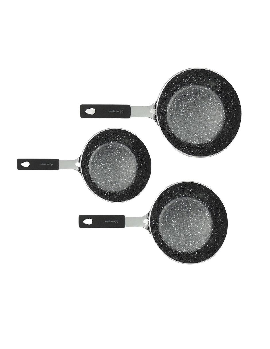 Set de sartenes de mármol 3 piezas