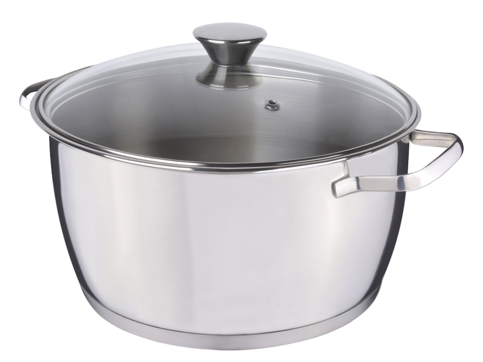 Batería de cocina Tramontina Allegra de acero inoxidable 10 piezas