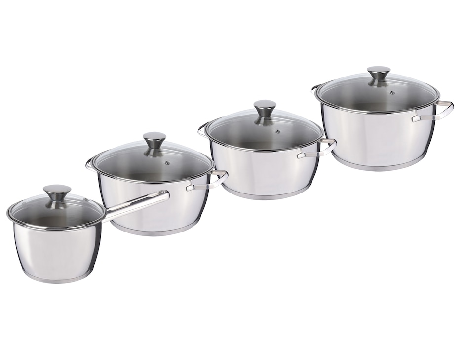 Batería de cocina Tramontina Allegra de acero inoxidable 10 piezas