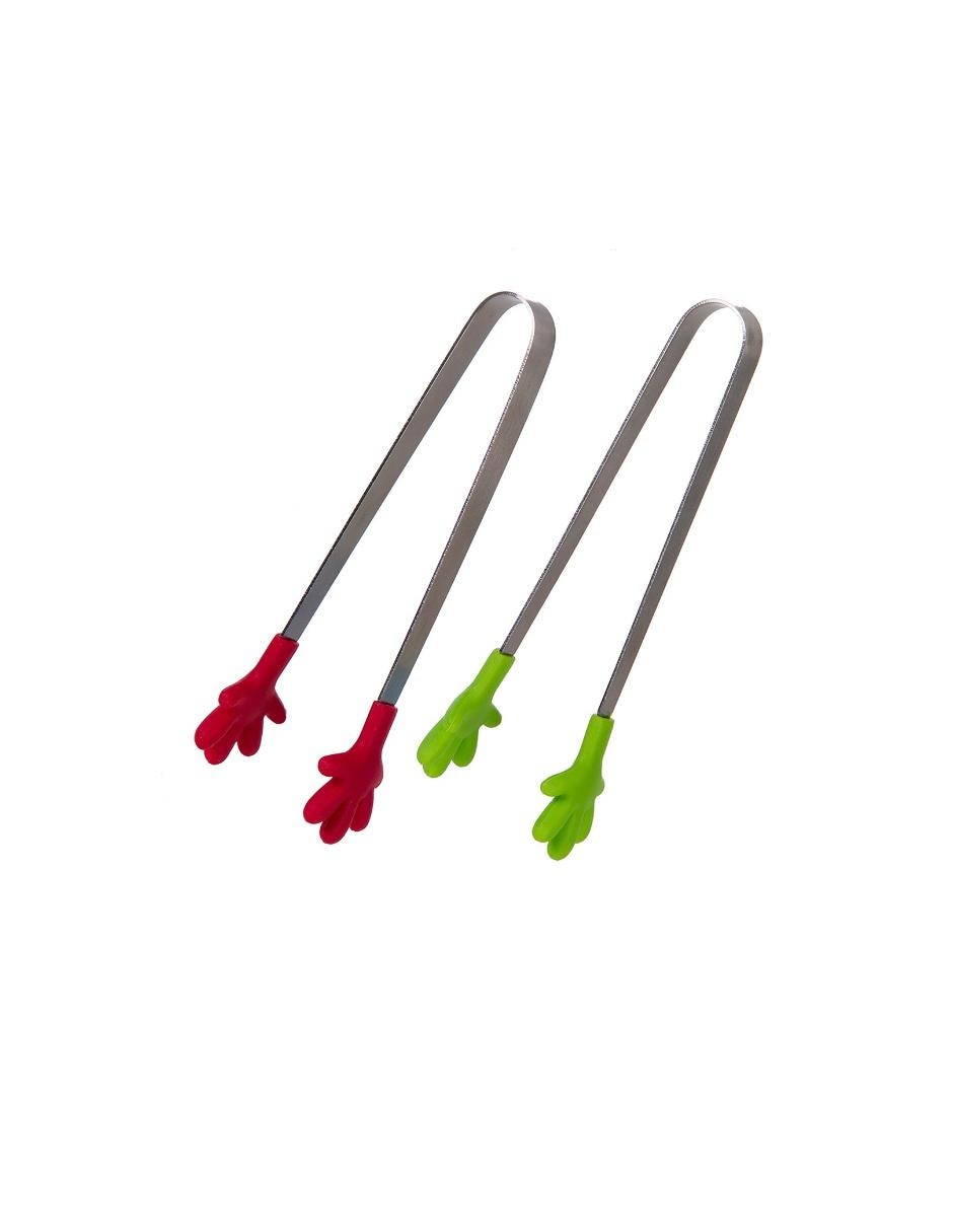 Set de 2 pinzas acero inoxidabble