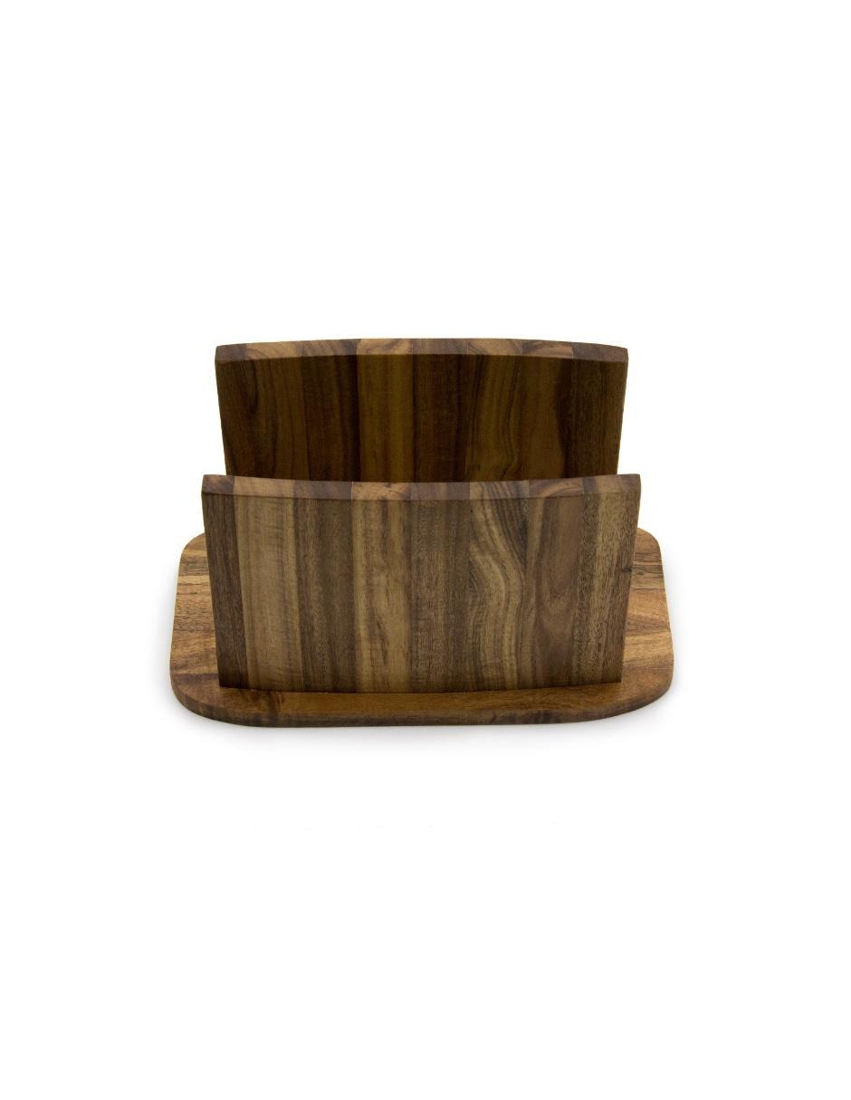 Servilletero madera natural 2