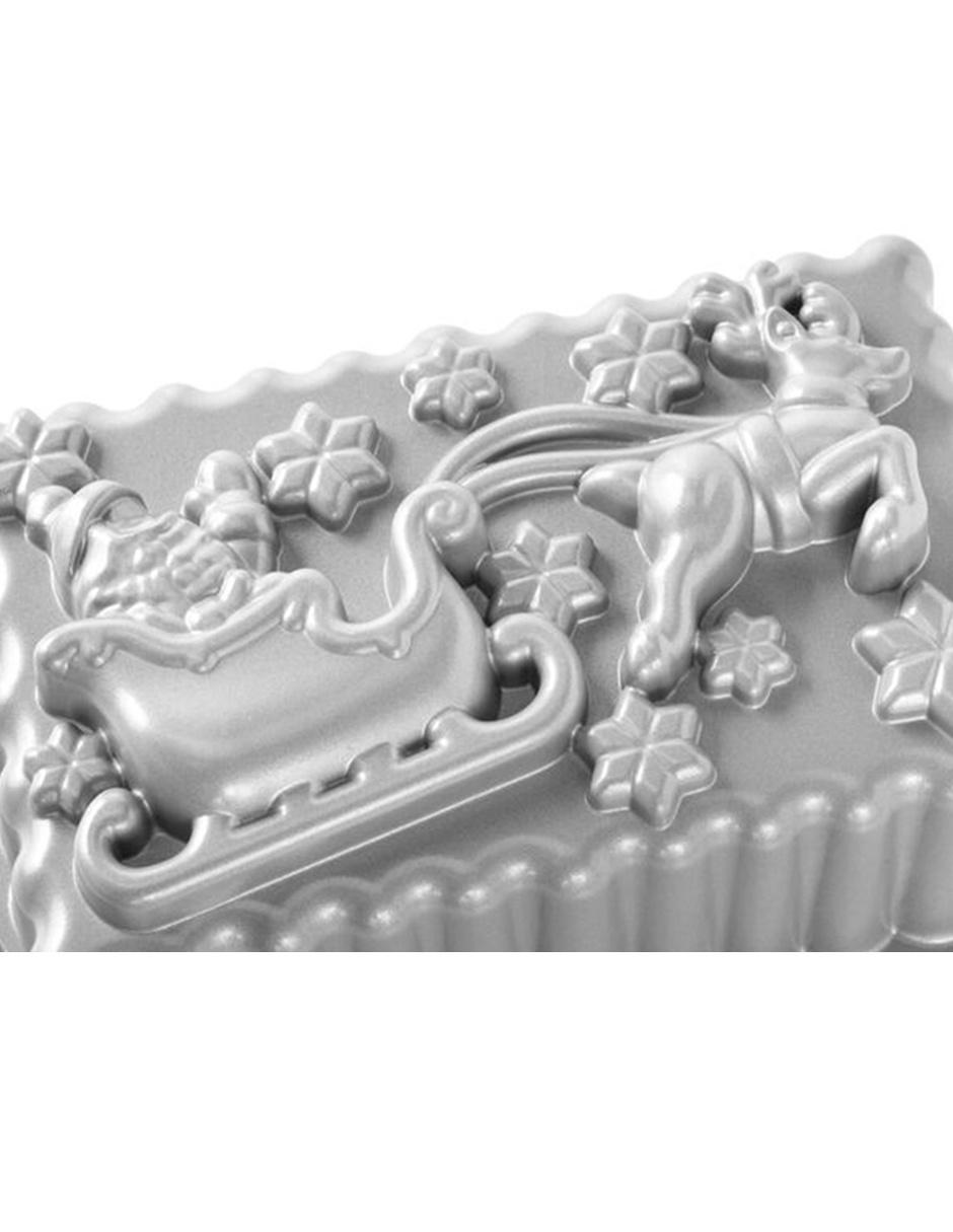 Molde para panque Nordic Ware Trineo de Santa aluminio 1.4 Litros