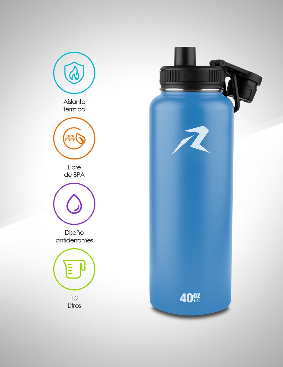 Termo de acero inoxidable con tapa rosca 1.2 L 2