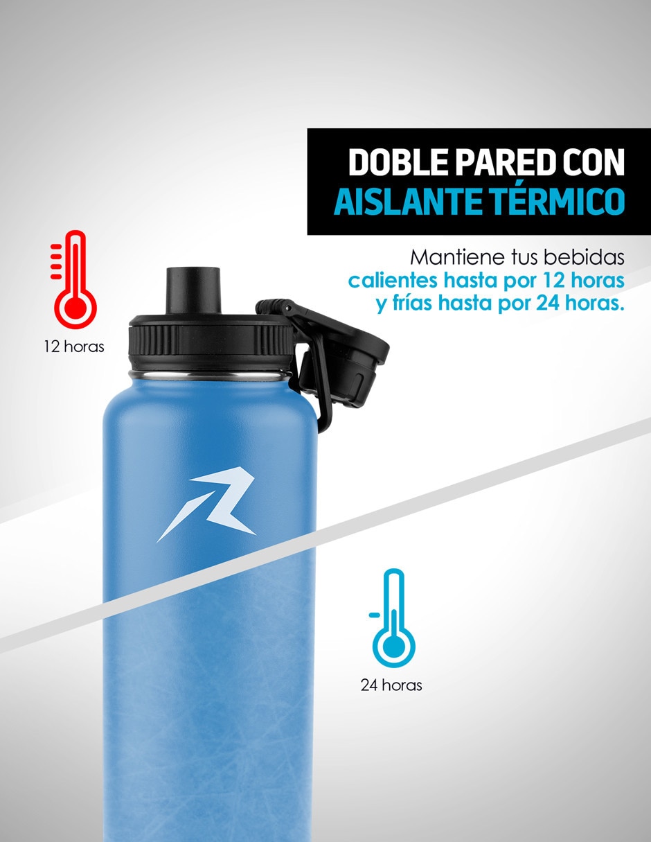 Termo de acero inoxidable con tapa rosca 1.2 L 4