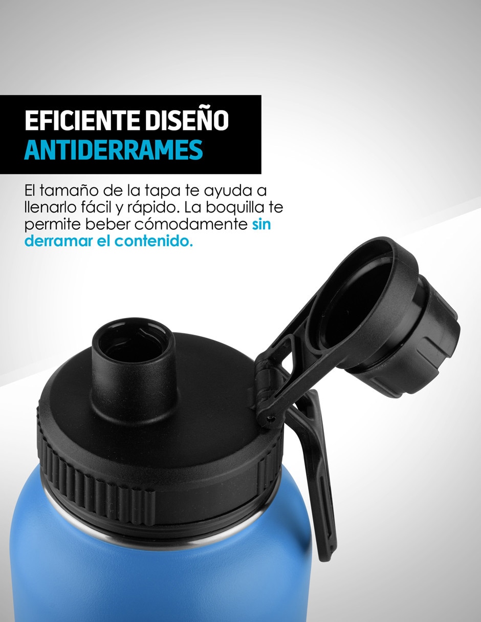Termo de acero inoxidable con tapa rosca 1.2 L 6