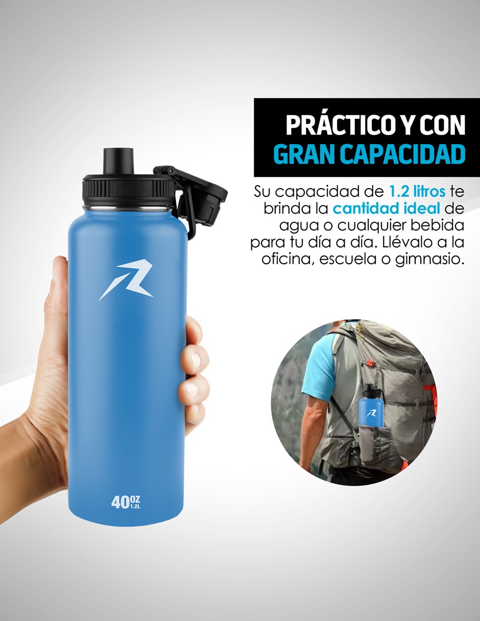 Termo de acero inoxidable con tapa rosca 1.2 L 7