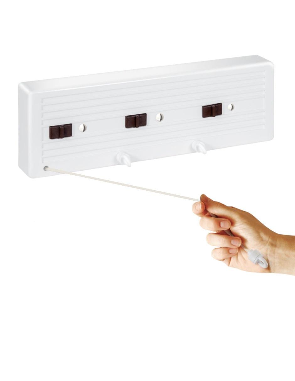 Tendedero de ropa para pared retráctil para interiores y exteriores Tensoline 3 Líneas
