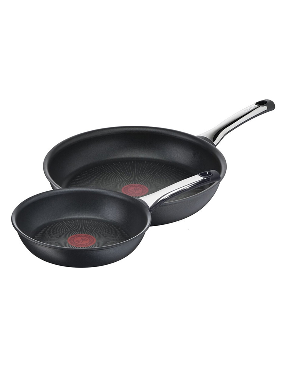 Set de sartenes T-Fal Hard Titanium Pro de aluminio 2 piezas