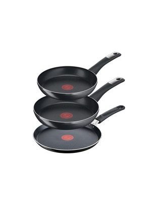 Set de sartenes T-Fal Hard Titanium de aluminio 3 piezas
