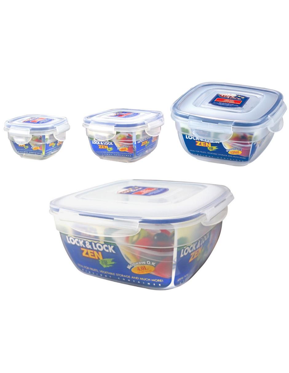 Set contenedores Lock & Lock 4 piezas
