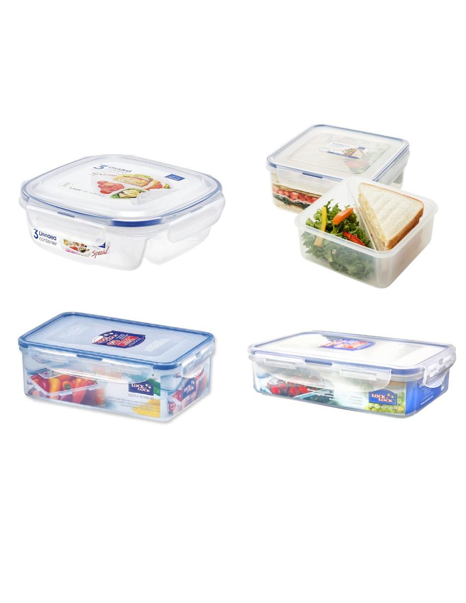 Set contenedores Lock & Lock 4 piezas