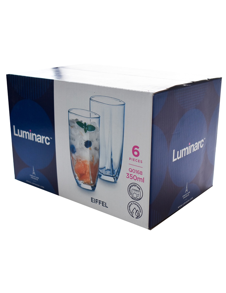 Set vasos Eiffel de vidrio con 6 piezas 1
