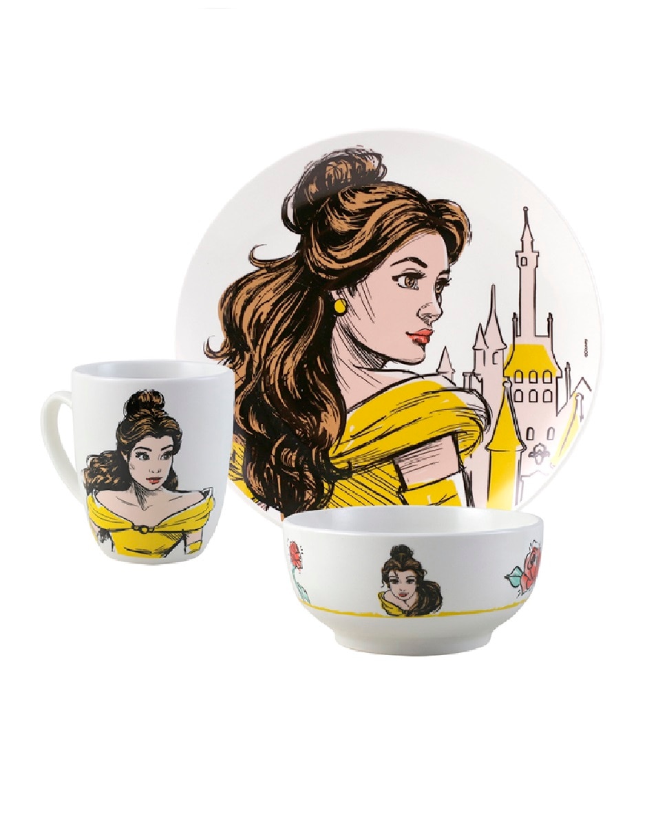 Vajilla cerrada Princesas de porcelana para 4 personas 7