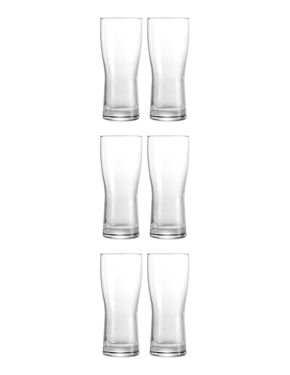 Set de vasos para agua de vidrio con 6 piezas 3