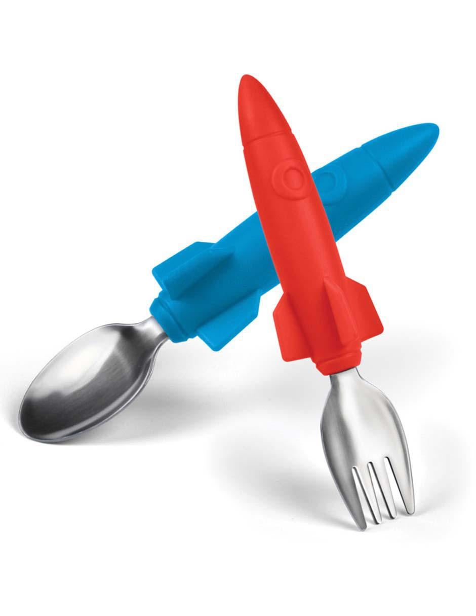 Set cubiertos infantil de plástico 2 piezas Set cubiertos infantil de plástico 2 piezas