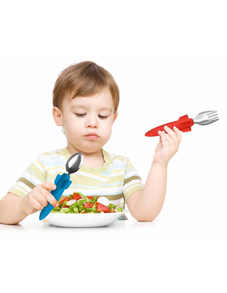 Set cubiertos infantil de plástico 2 piezas 2