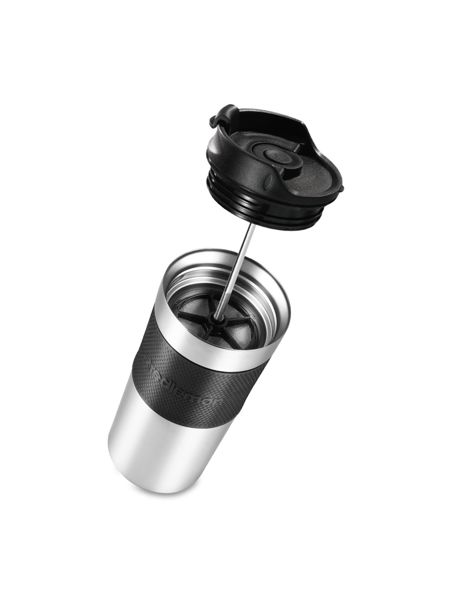 Termo con prensa francesa acero inoxidable 350 ml Termo con prensa francesa acero inoxidable 350 ml