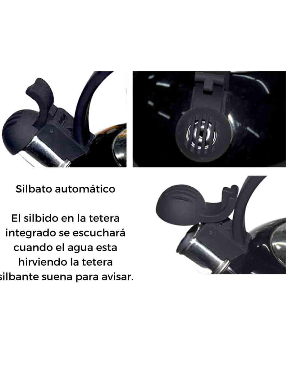 Tetera silbadora Yajad Hogar de acero inoxidable