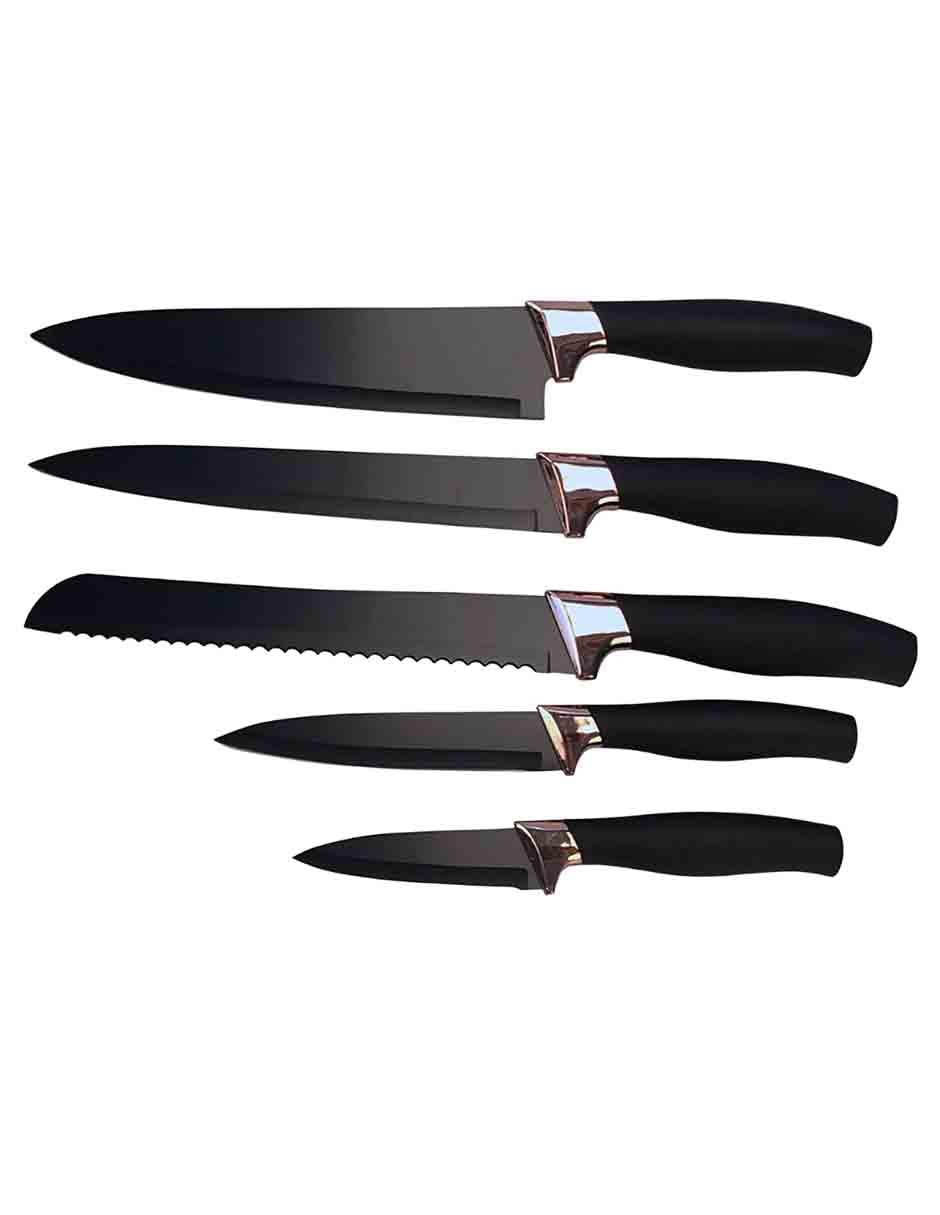 Set de cuchillos 6 piezas Yajad Hogar acero inoxidable