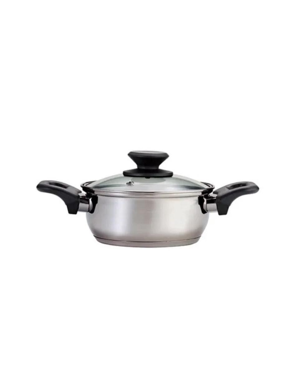 Batería de cocina Tramontina de acero inoxidable antiadherente 9 piezas
