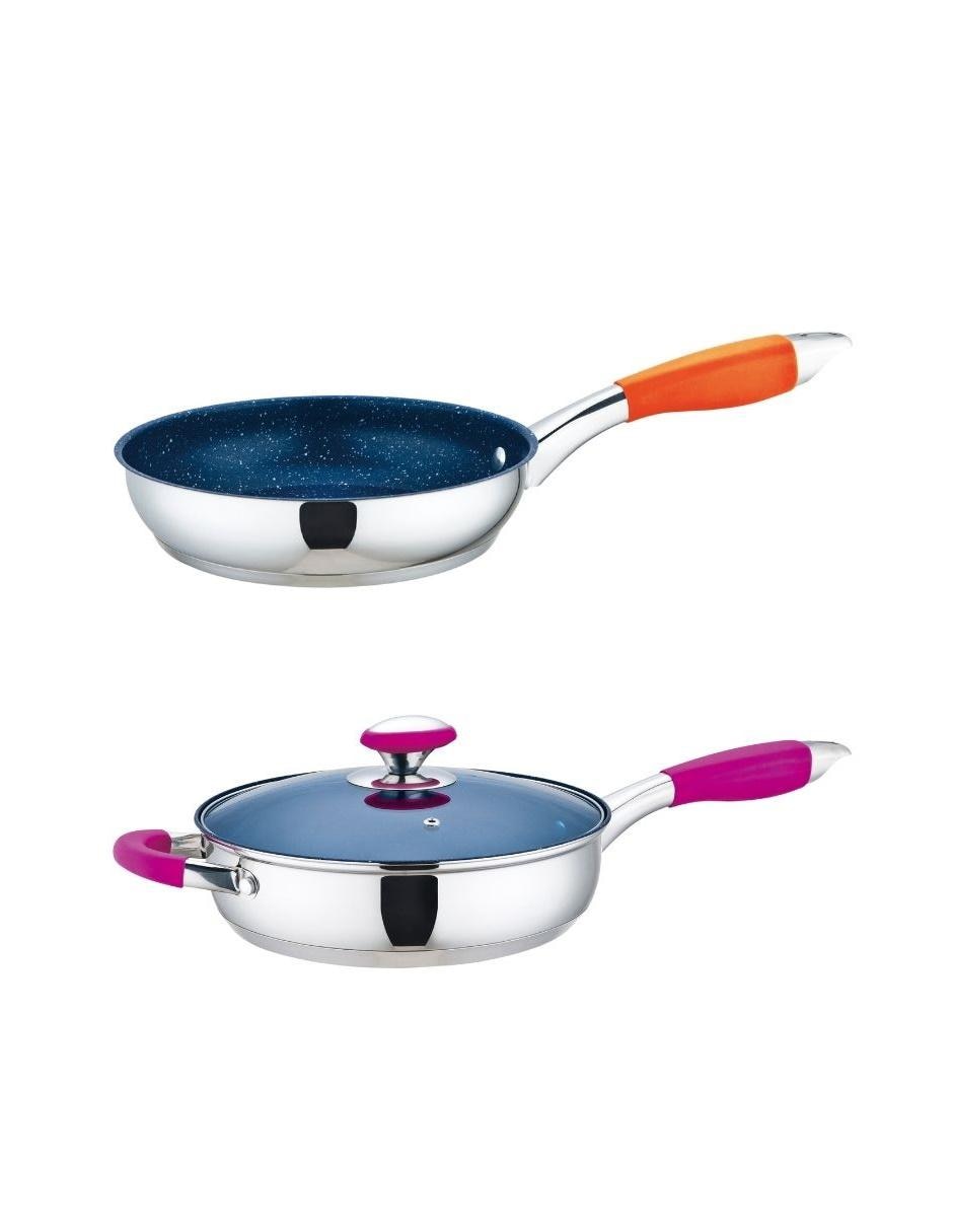 Batería de cocina Fraciel Princesa de acero inoxidable 7 piezas