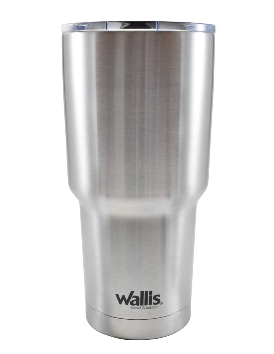 Vaso de acero inoxidable con tapa disc top Vaso de acero inoxidable con tapa disc top