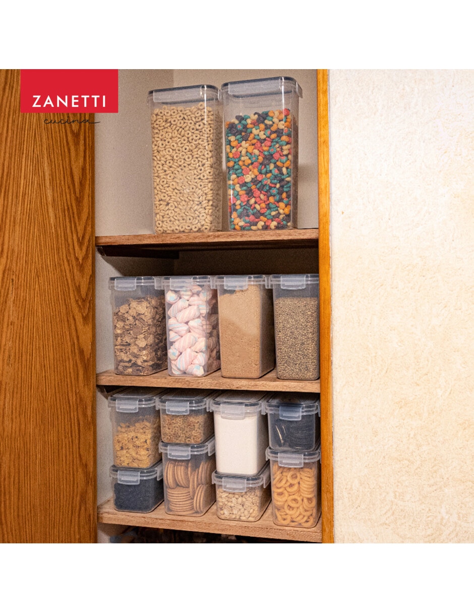 Set contenedores Zanetti de plástico 14 piezas