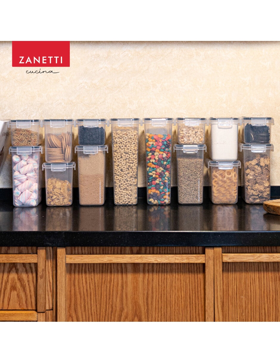 Set contenedores Zanetti de plástico 14 piezas