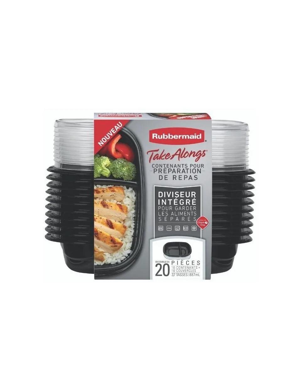 Set contenedores Rubbermaid de plástico 10 piezas