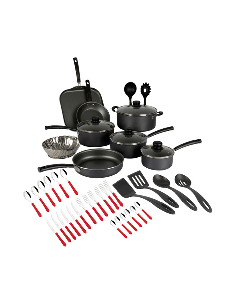 Batería de cocina de aluminio antiadherente 43 piezas 1