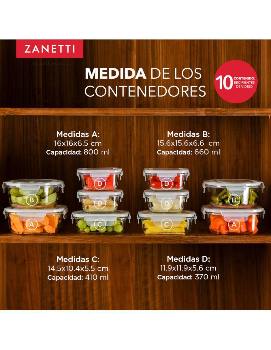 Set contenedores de vidrio 22 piezas 12