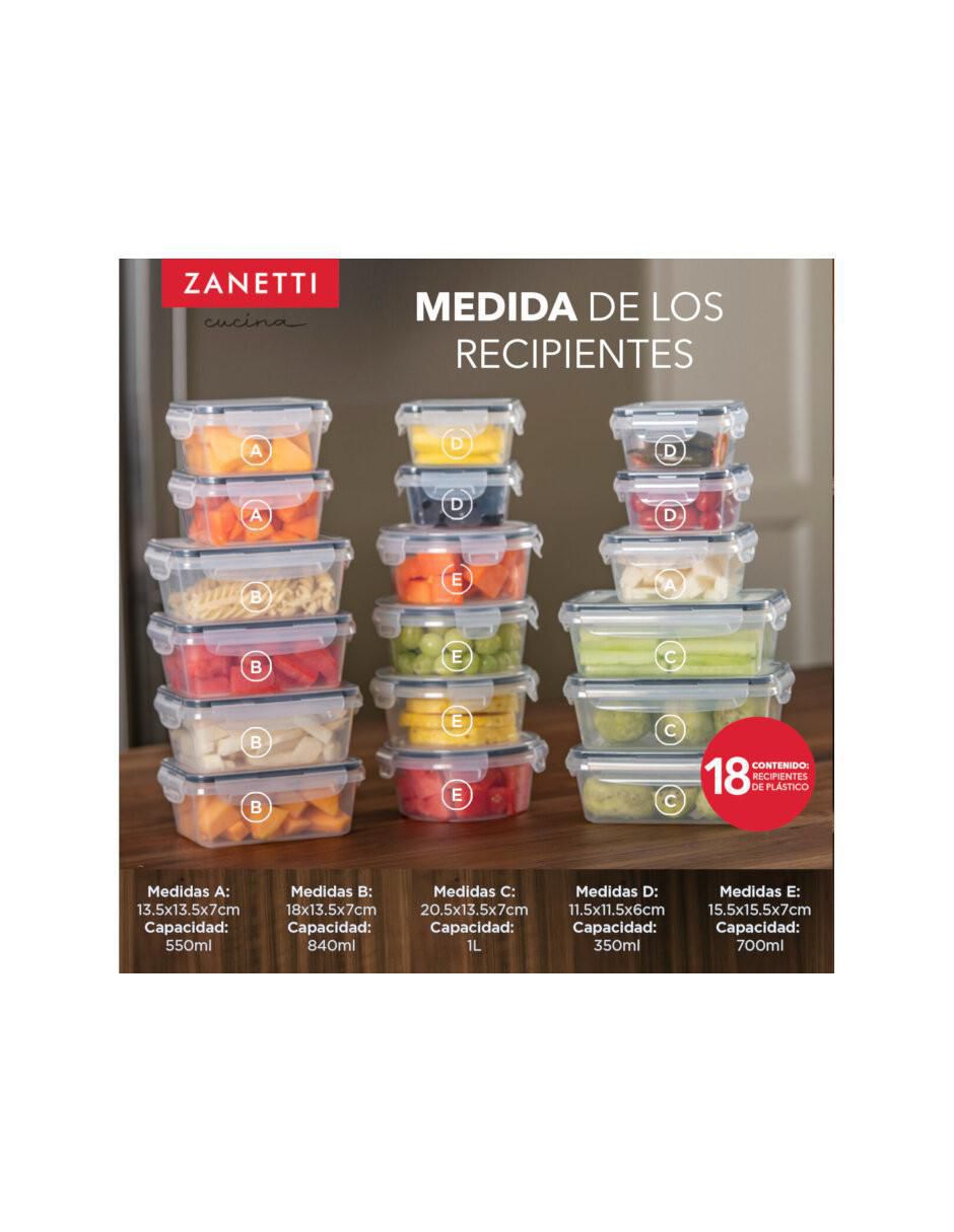 Set contenedores 22 piezas
