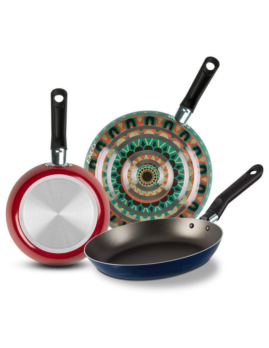 Set de sartenes Ekco Trendy Hippie Chic de aluminio 3 piezas 1