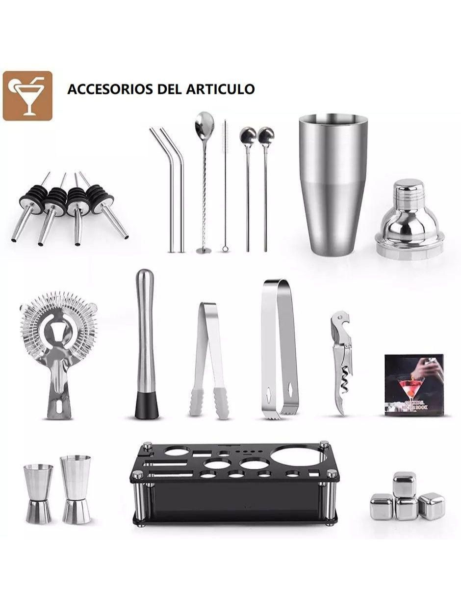 Juego de Coctelera de acero inoxidable