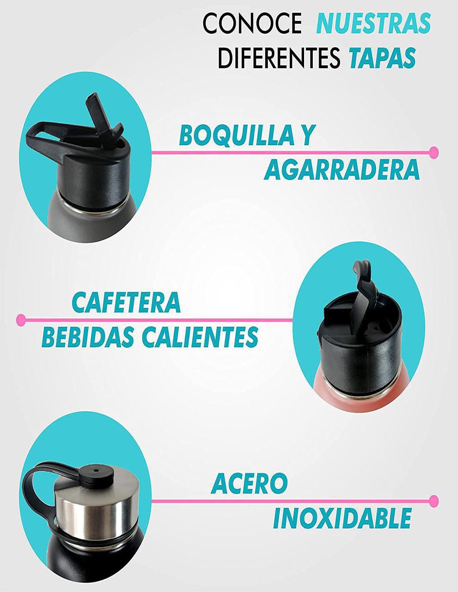 Termo Chic Fantasy de acero inoxidable con tapa rosca 946 ml