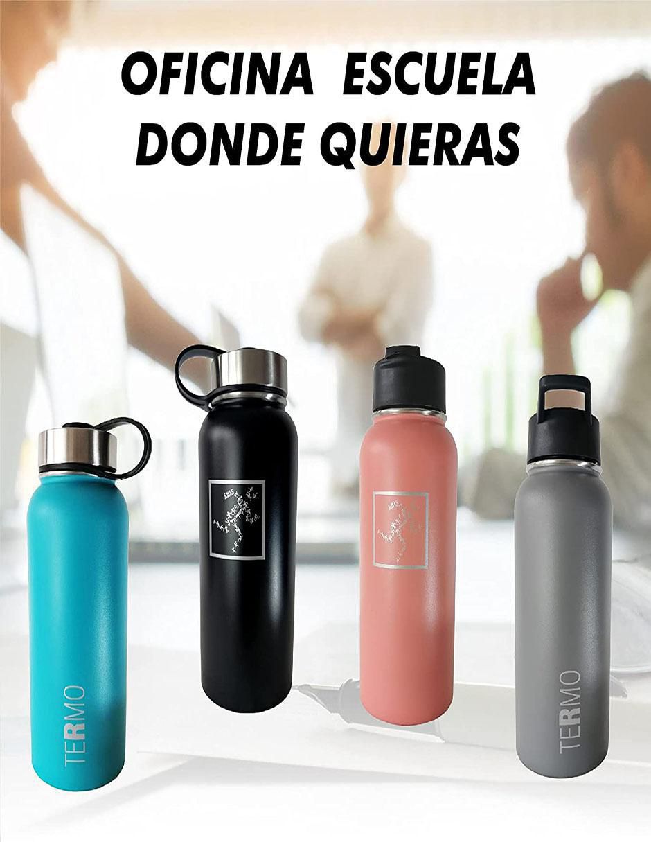 Termo Chic Fantasy de acero inoxidable con tapa rosca 946 ml