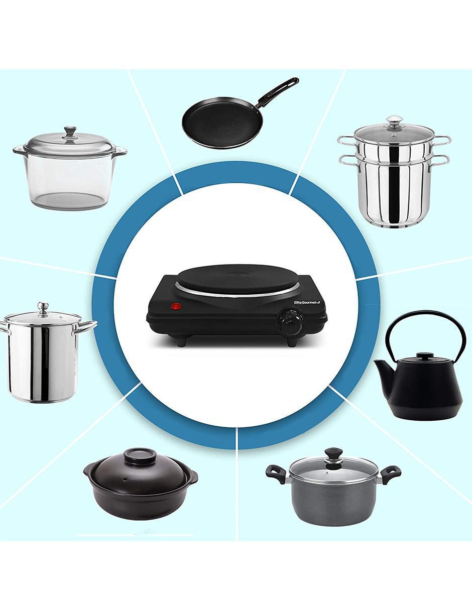 Sartén eléctrico Elite Gourmet de hierro fundido