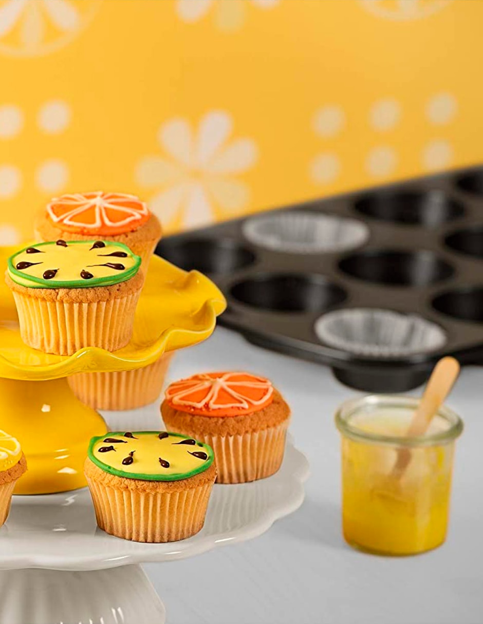 Molde cupcake acero rectangular 3