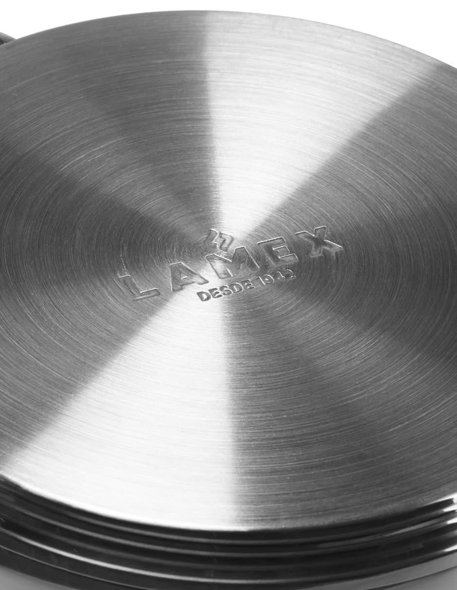 Sartén Lamex Gunmetal de acero inoxidable Sartén Lamex Gunmetal de acero inoxidable