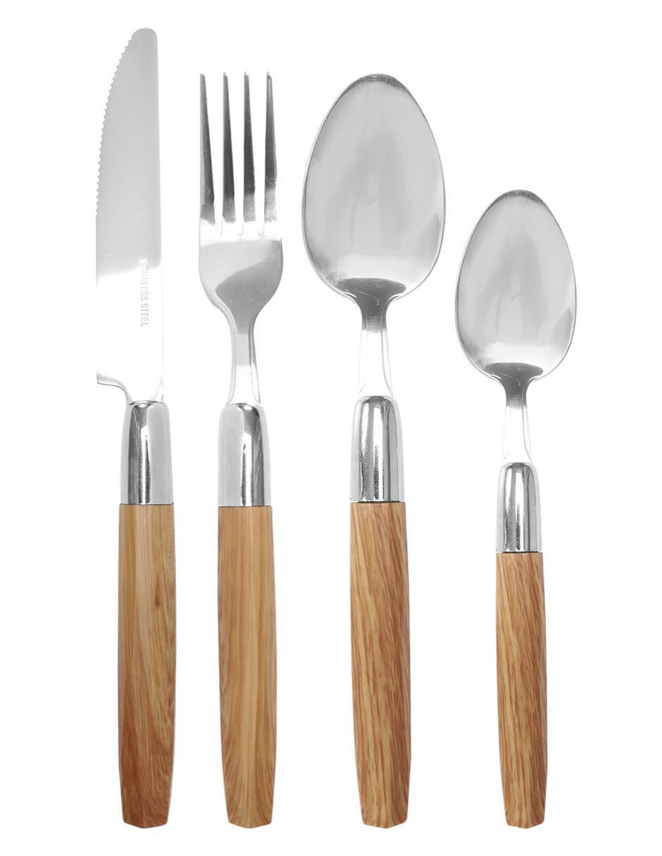 Set cubiertos de acero inoxidable 17 piezas 2