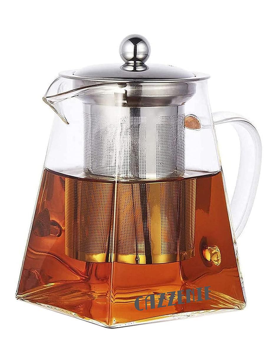 Tetera infusora Cazzenie de vidrio templado