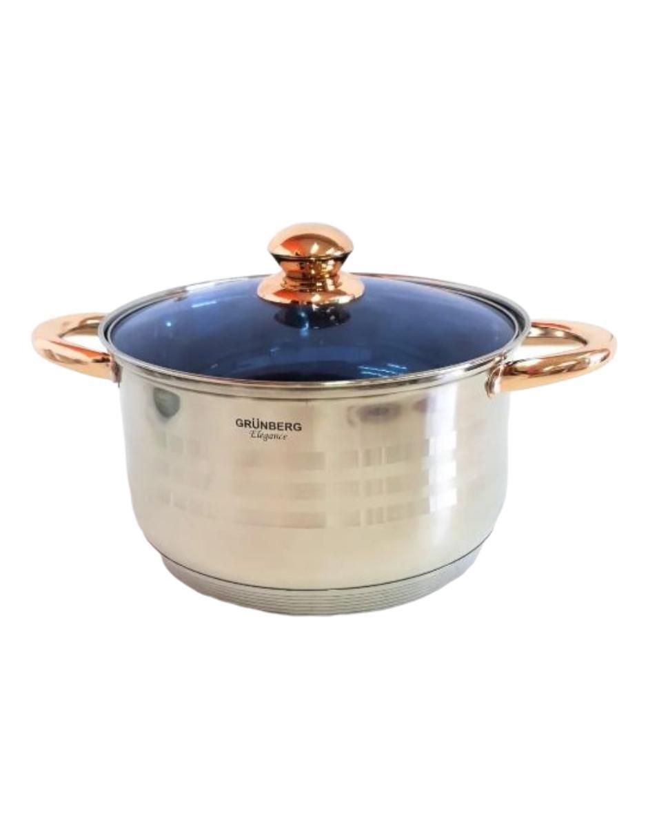 Batería de cocina Grunberg de acero inoxidable antiadherente 13 piezas