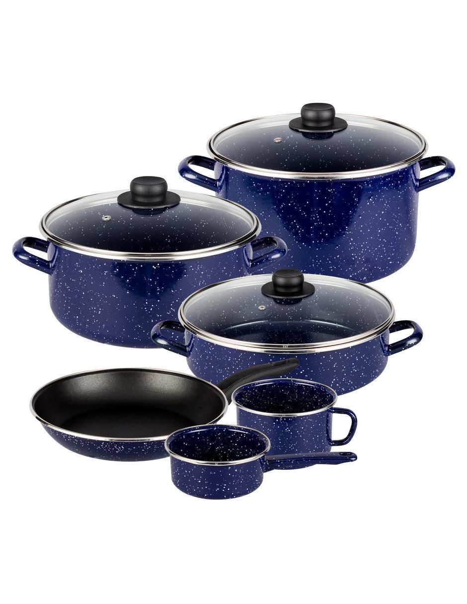 Batería de cocina Ekco Victoria de acero antiadherente 9 piezas