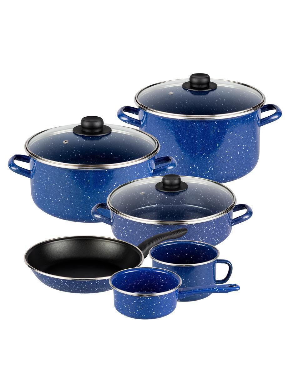 Batería de cocina Ekco de acero antiadherente 9 piezas
