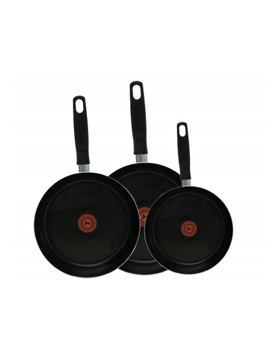 Set de sartenes T-Fal Vital de aluminio 3 piezas