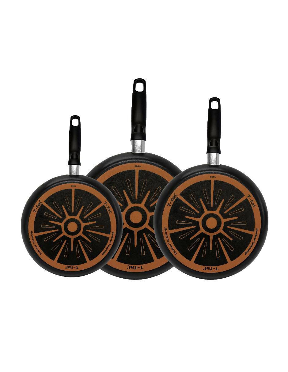 Set de sartenes T-Fal Vital de aluminio 3 piezas