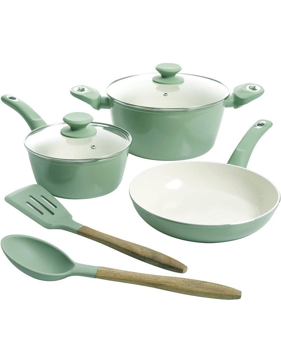 Batería de cocina Cocina Javaz de aluminio antiadherente 7 piezas
