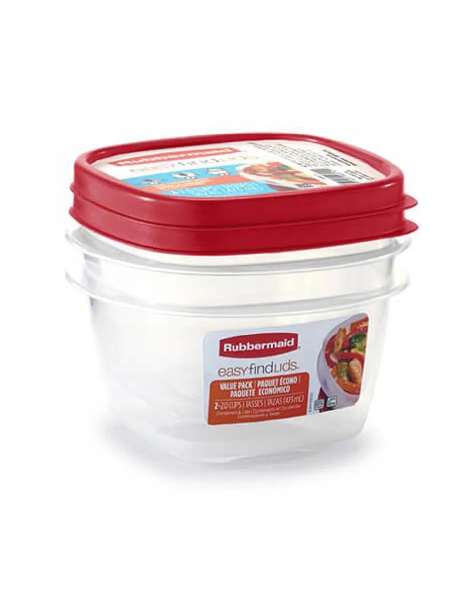 Set contenedores Rubbermaid Home de plástico 2 piezas