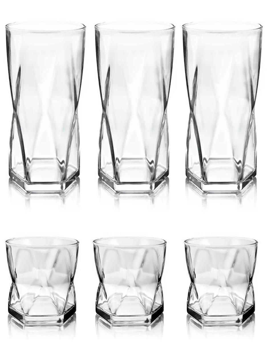 Set de vasos para agua de vidrio Set de vasos para agua de vidrio