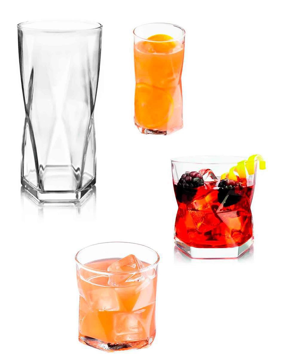 Set de vasos para agua de vidrio 2